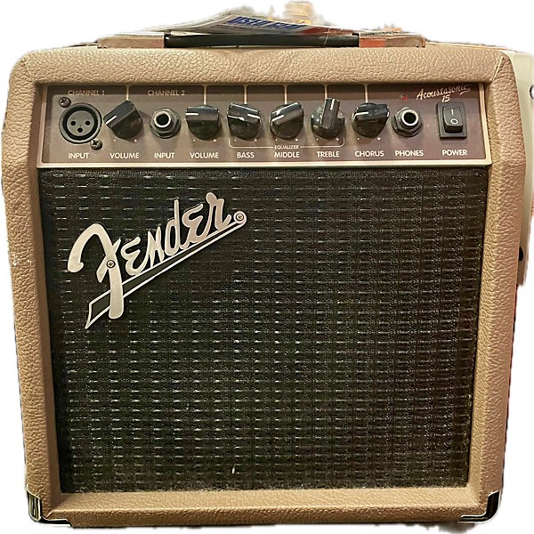 Used Fender Acoustasonic 15 Acoustic Guitar Combo Amp | Guitar Center