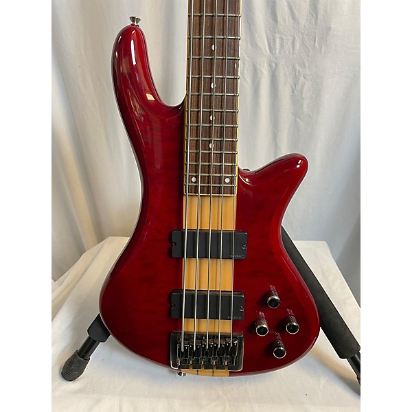 Used Schecter Guitar Research Damien Elite 5 String Electric Bass Guitar