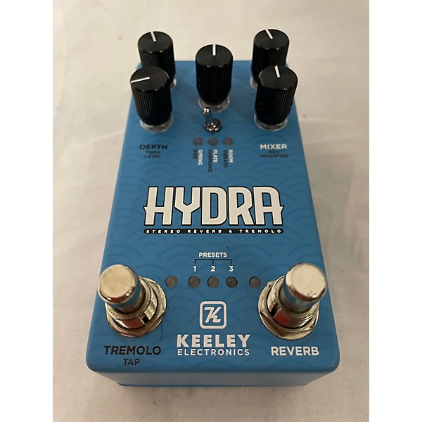 Used Keeley HYDRA STEREO REVERB & TREMOLO Effect Pedal