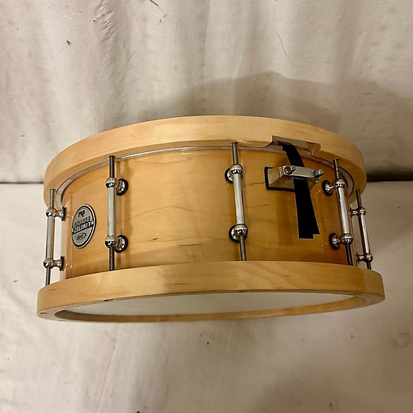 Used PDP by DW 14X5.5 10 PLY MAPLE SNARE WITH WOOD HOOPS