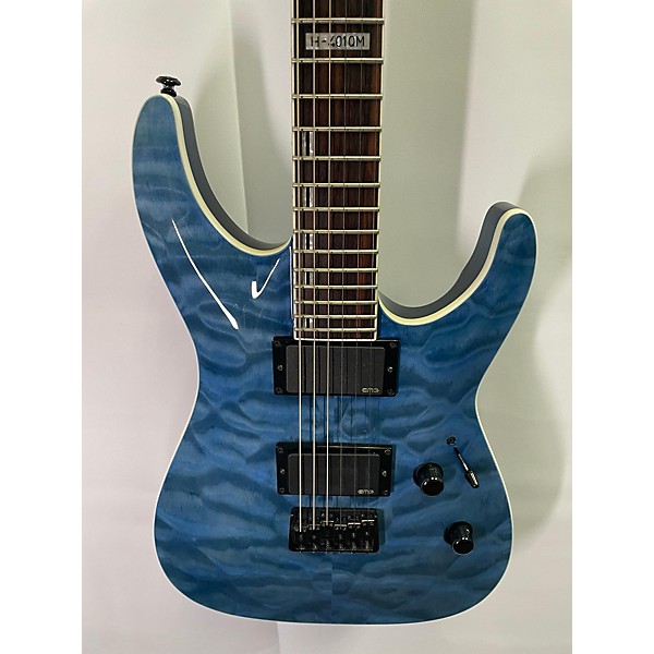 Used ESP H-401QM Solid Body Electric Guitar