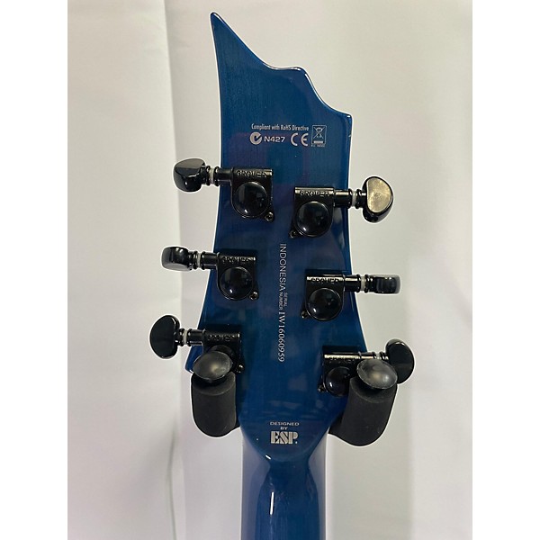 Used ESP H-401QM Solid Body Electric Guitar