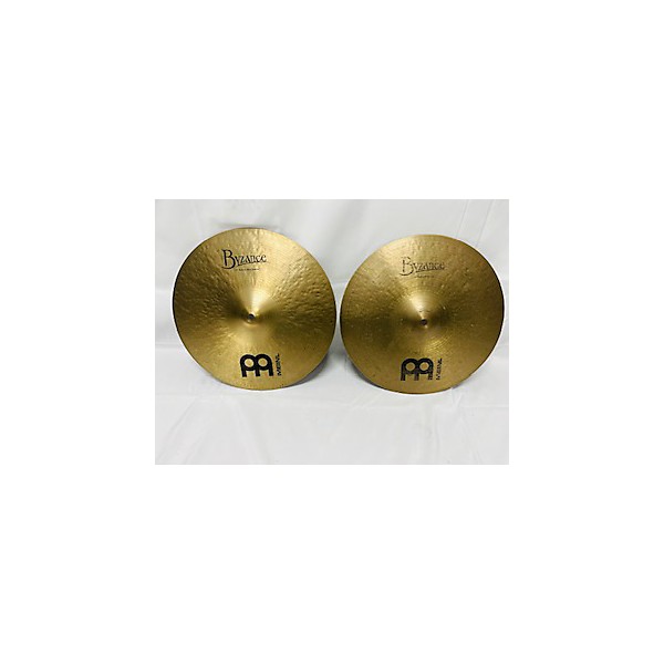 Used MEINL 14in Byzance Medium Hi Hat Pair Cymbal