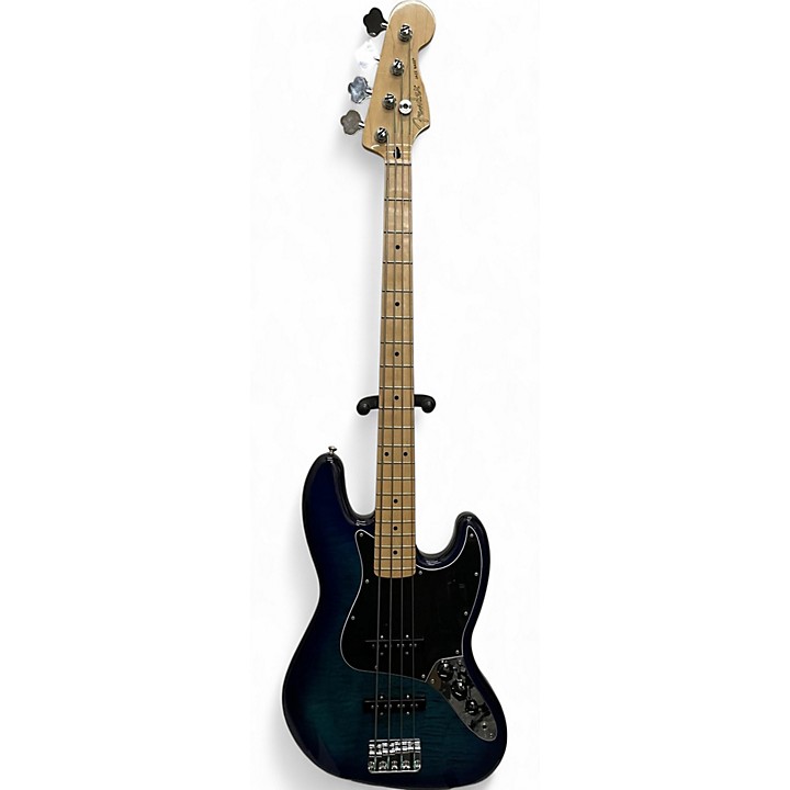 Used 2020s Fender Player Jazz Bass Blue Electric Bass Guitar