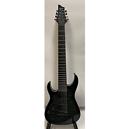 Used Schecter Guitar Research Used Schecter Guitar Research Banshee-8 P Left Handed Trans Black Solid Body Electric Guitar