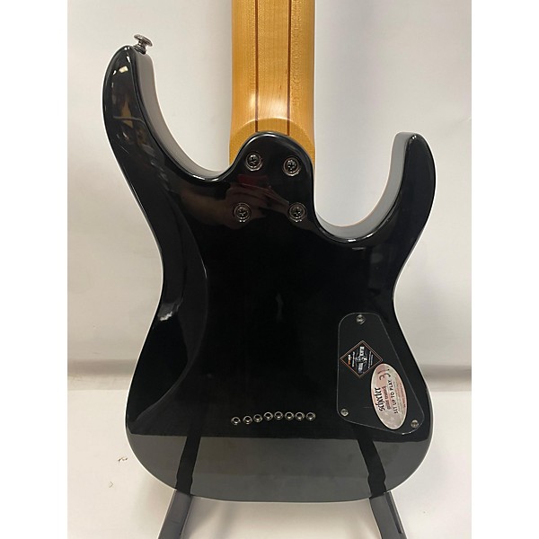 Used Schecter Guitar Research Used Schecter Guitar Research Banshee-8 P Left Handed Trans Black Solid Body Electric Guitar