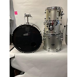 Used PDP by DW Used PDP By DW 4 piece 5 Piece Drum Kit Silver Drum Kit