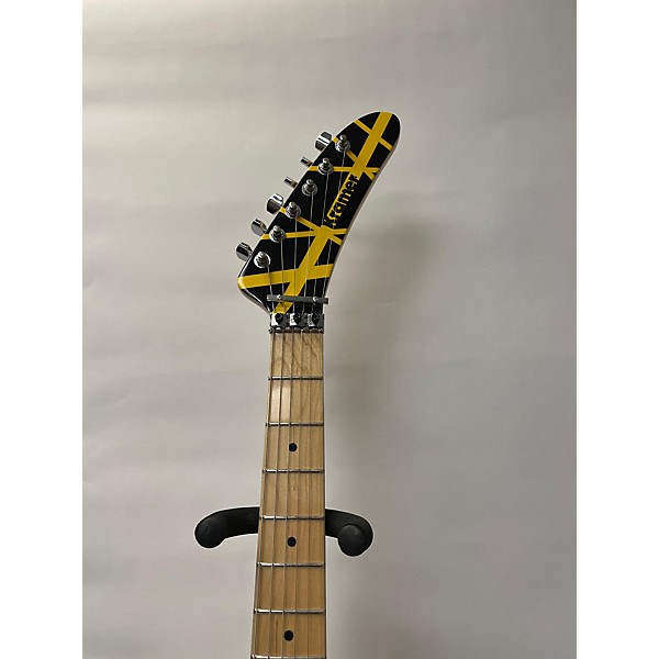 Used Kramer Bumblebee Striped Solid Body Electric Guitar