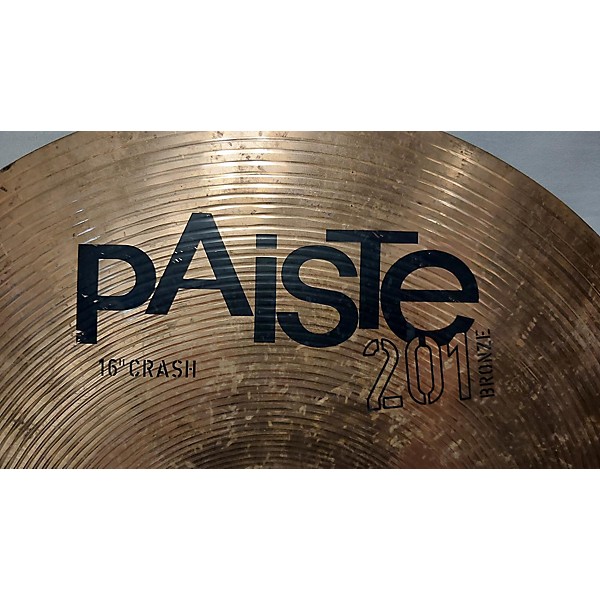 Used Paiste 16in 201 Bronze Crash Cymbal