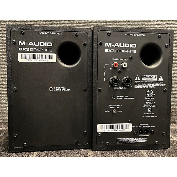 Used M-Audio BX3 Pair Powered Monitor Powered Monitor