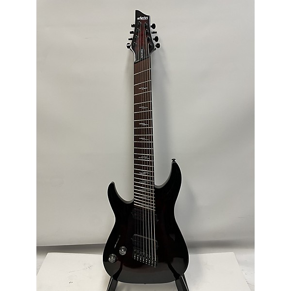 Used Schecter Guitar Research Used Schecter Guitar Research Omen Elite 8 Left Handed Dark Cherry Burst Solid Body Electric...