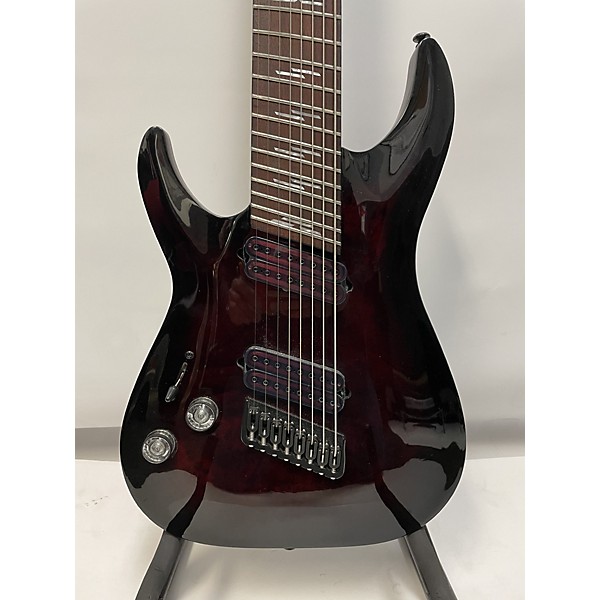 Used Schecter Guitar Research Used Schecter Guitar Research Omen Elite 8 Left Handed Dark Cherry Burst Solid Body Electric...