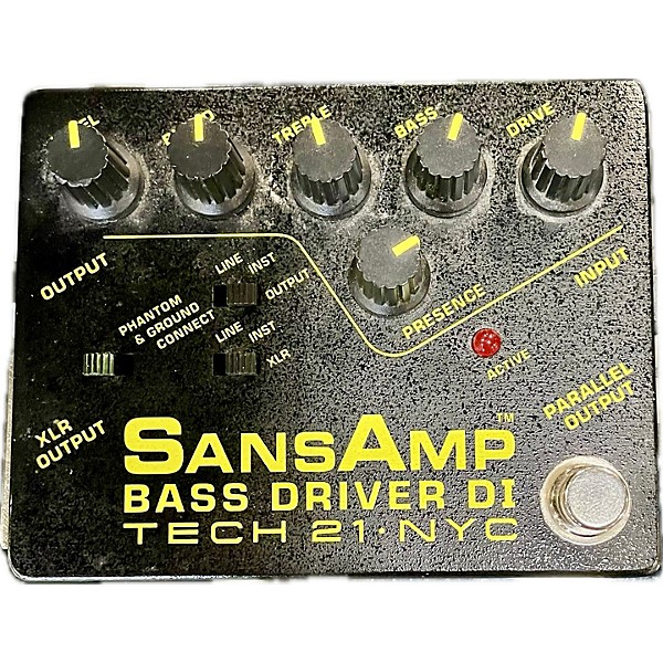 Used Tech 21 Sansamp PBDR Bass Driver DI Bass Effect Pedal 