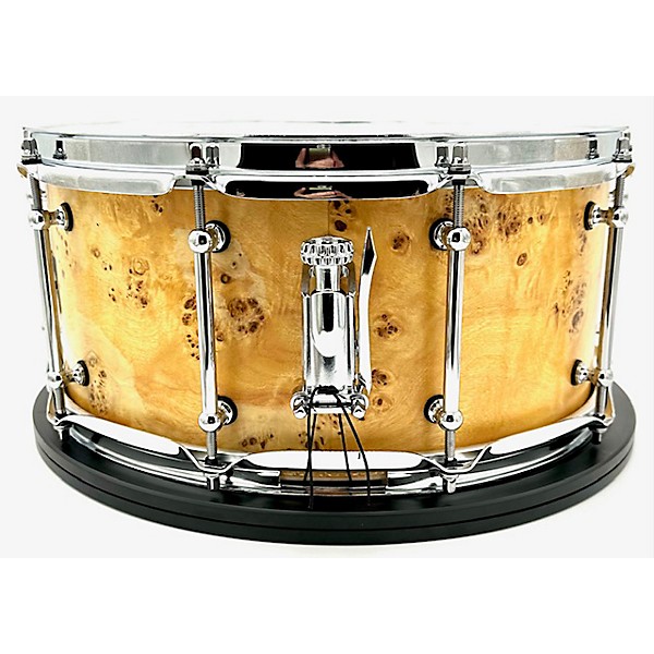 Used Used 2024 Kings Custom Drums 6.5X14 Olive Burl Snare Drum Natural Stain With Semi-Gloss Lacquer