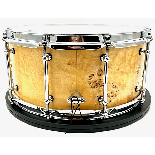 Used Used 2024 Kings Custom Drums 6.5X14 Olive Burl Snare Drum Natural Stain With Semi-Gloss Lacquer