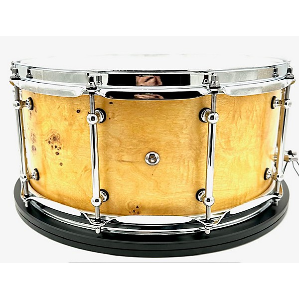 Used Used 2024 Kings Custom Drums 6.5X14 Olive Burl Snare Drum Natural Stain With Semi-Gloss Lacquer