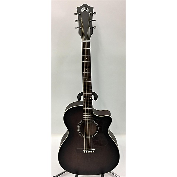 Used Guild Om240ce Acoustic Electric Guitar