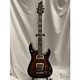 Used Schecter Guitar Research Used Schecter Guitar Research C1 E/A Brown Sunburst Hollow Body Electric Guitar