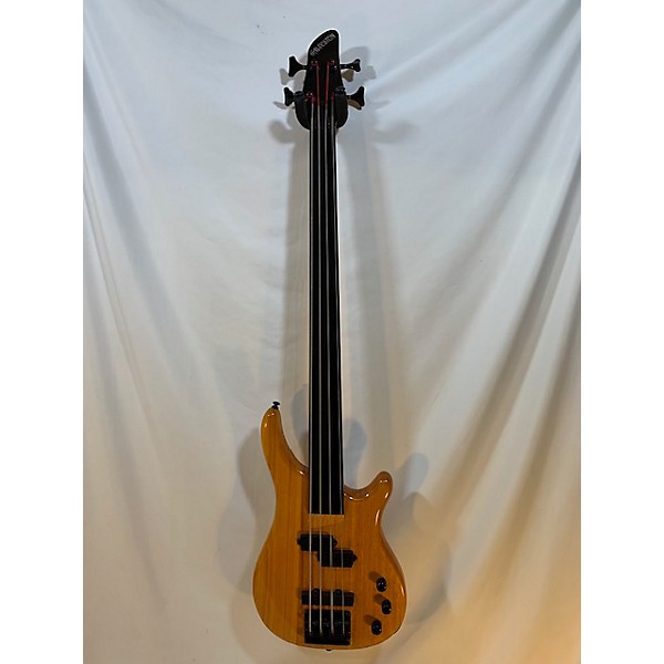 Used Galveston Fretless Electric Bass Guitar Natural Guitar Center