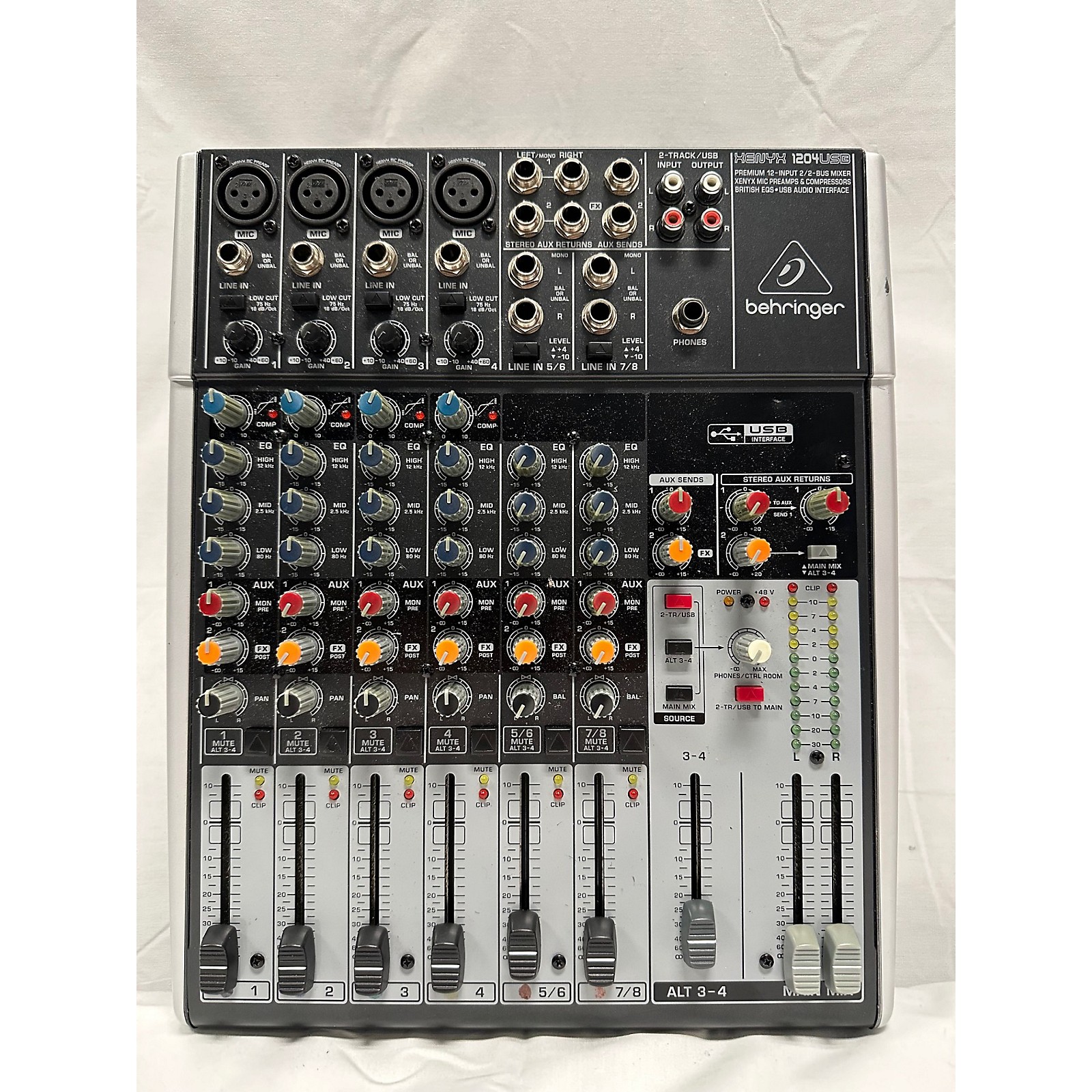 Used Behringer Xenyx 1204USB Unpowered Mixer | Guitar Center