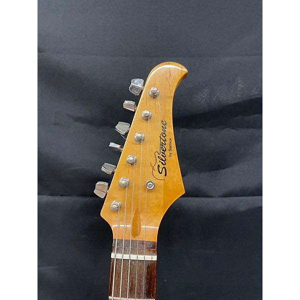 Used Silvertone Ebony Solid Body Electric Guitar