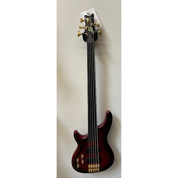 Used Wolf AIO 6FRLH Left Handed Electric Bass Guitar