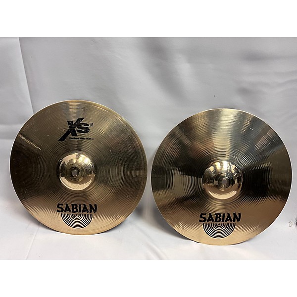 Used SABIAN 14in XS20 Medium Hi Hat Pair Cymbal