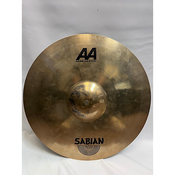 Used SABIAN 18in AA RAW BELL CRASH Cymbal