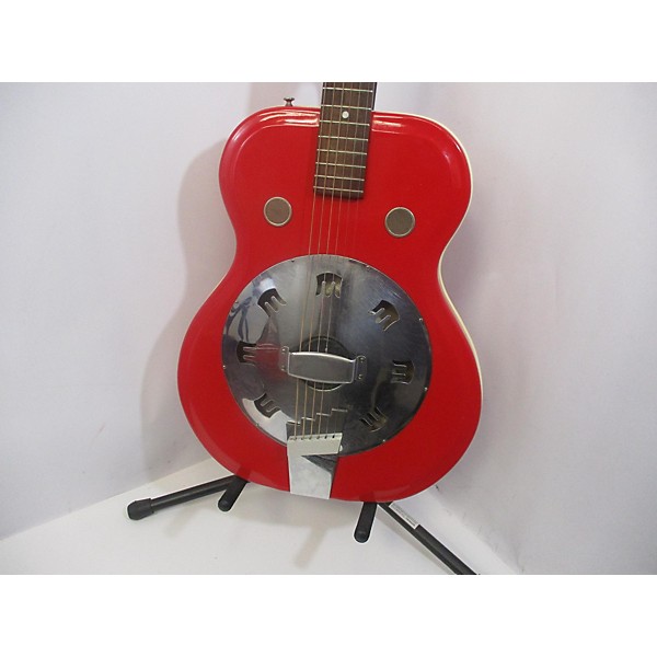 Vintage Supro 1960s Folkstar Tes-o-glass Resonator Guitar