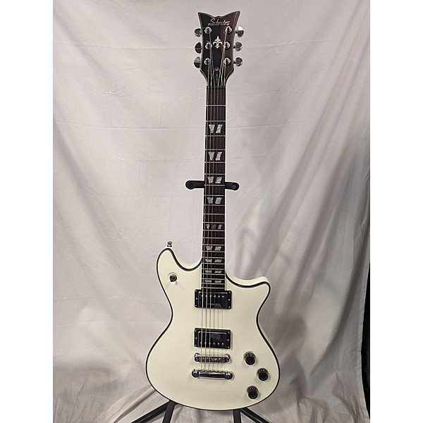 Used Used Schecter Guitar Research Tempest Custom White Solid Body Electric Guitar