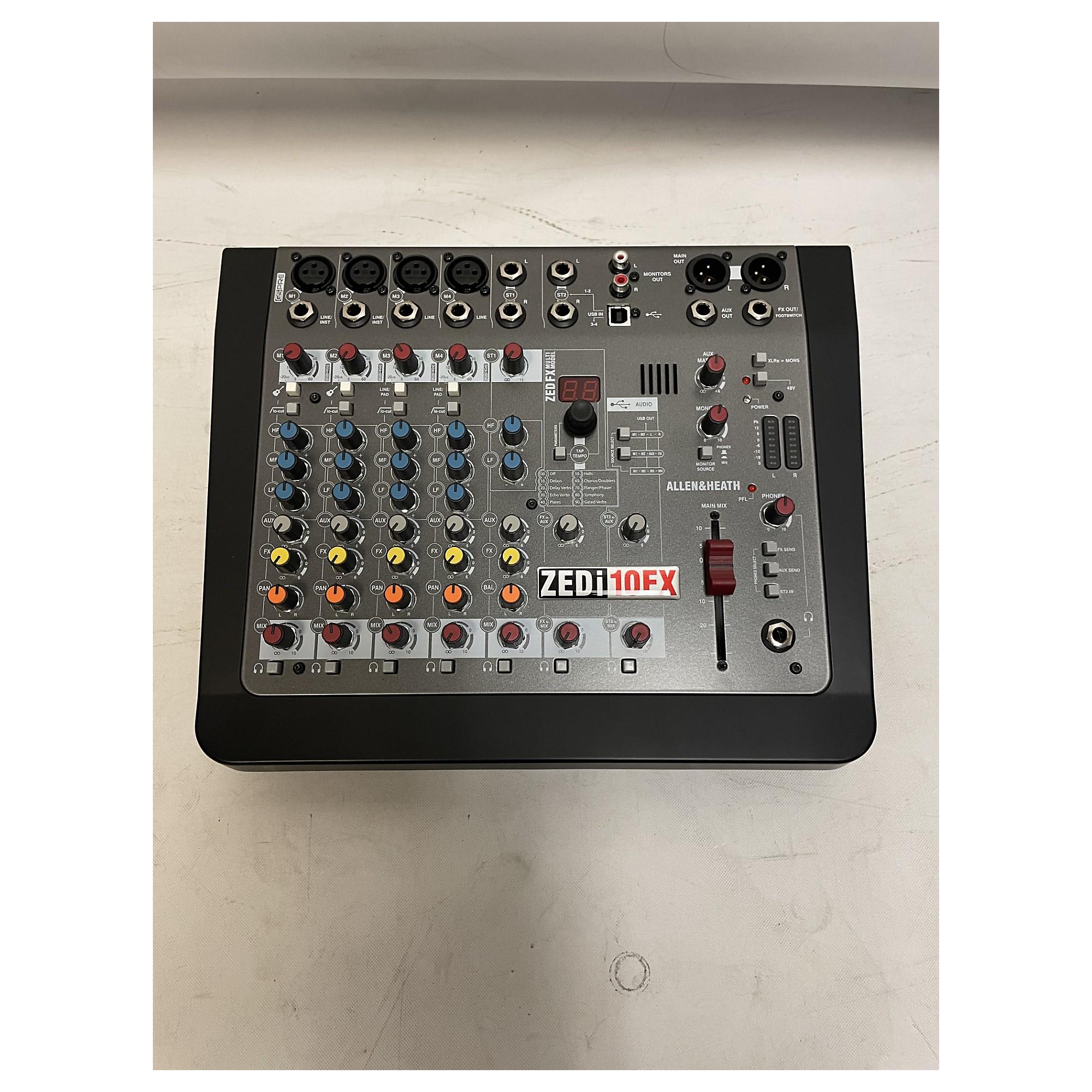 Used Allen & Heath Zedi-10fx Usb Unpowered Mixer