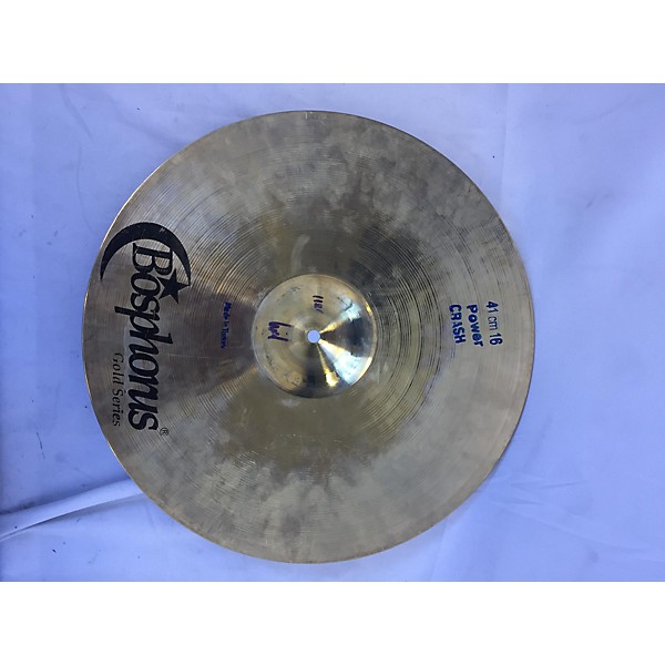 Used Bosphorus Cymbals 16in Gold Series Power Crash Cymbal