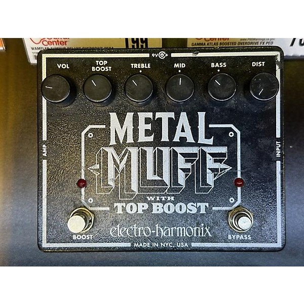 Used Electro-Harmonix Metal Muff Distortion With Top Boost Effect Pedal