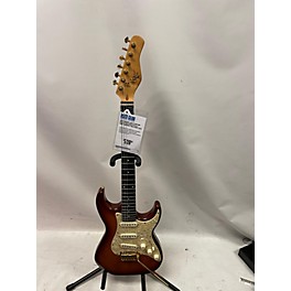 Used Michael Kelly Used Michael Kelly Custom Collection Strat Style 2 Tone Sunburst Solid Body Electric Guitar