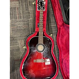 Used Epiphone SLASH J-45 Candy Red Burst Acoustic Guitar