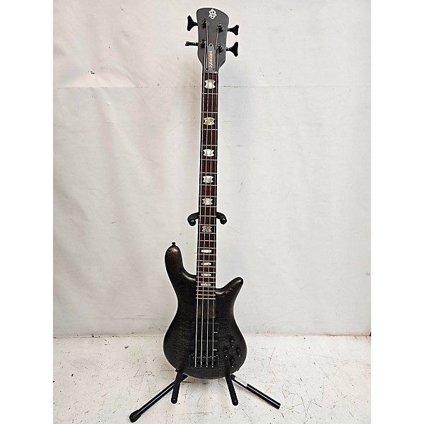 Used Spector Rebop 4 Dlx Electric Bass Guitar Trans Charcoal