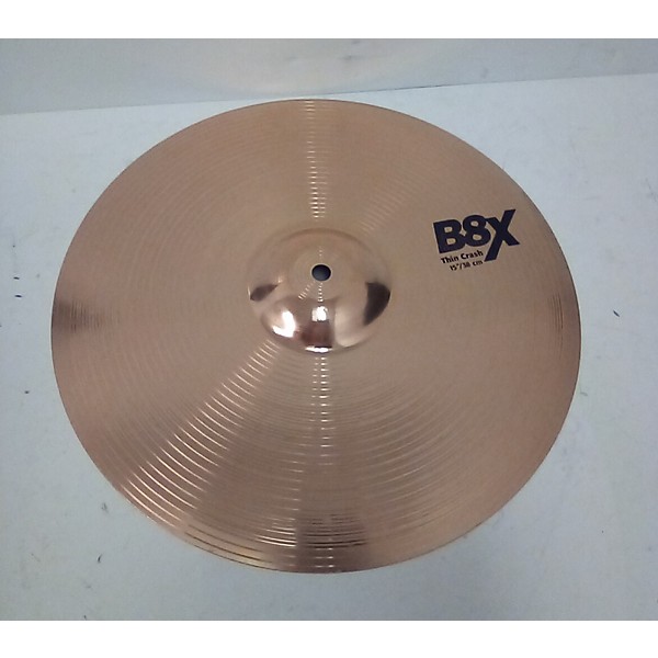 Used SABIAN 15in B8X THIN CRASH Cymbal