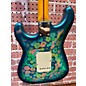 Used Fender Blue Floral Strat Solid Body Electric Guitar