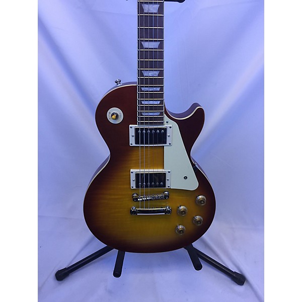 Used Epiphone Used Epiphone 1959 Reissue Les Paul Standard Aged Dark Burst Solid Body Electric Guitar