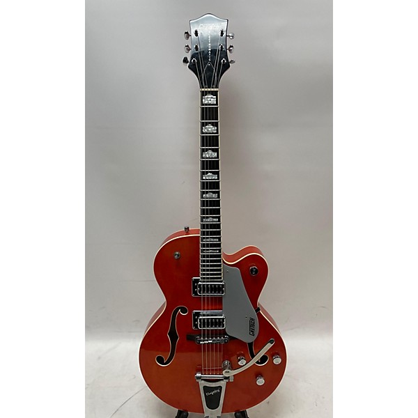 Used Gretsch Guitars Used Gretsch Guitars G5420T Electromatic Orange Stain Hollow Body Electric Guitar