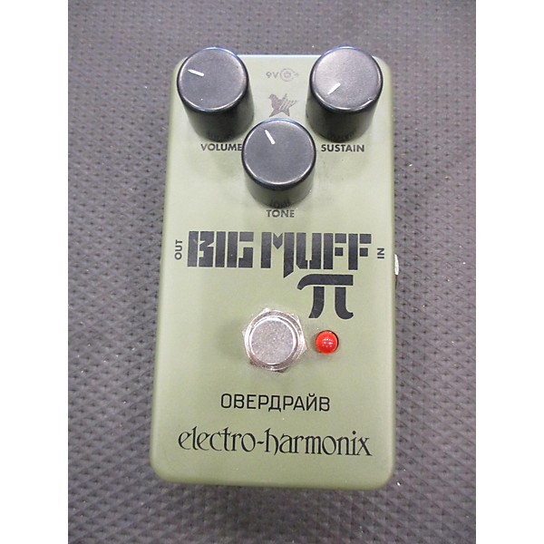 Used Electro-Harmonix Green Russian Big Muff Pi Fuzz Effect Pedal