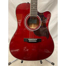 Used Epiphone Used Epiphone FT350SCE Red Acoustic Electric Guitar