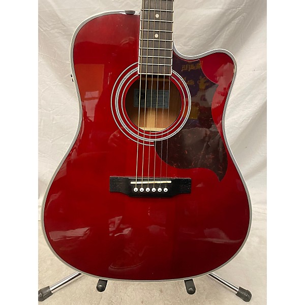 Used Epiphone Used Epiphone FT350SCE Red Acoustic Electric Guitar