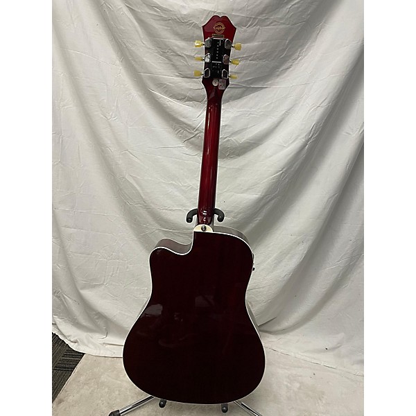 Used Epiphone Used Epiphone FT350SCE Red Acoustic Electric Guitar