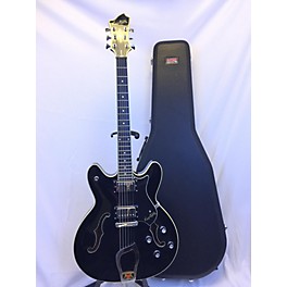 Used Hagstrom Used Hagstrom Viking Black Hollow Body Electric Guitar