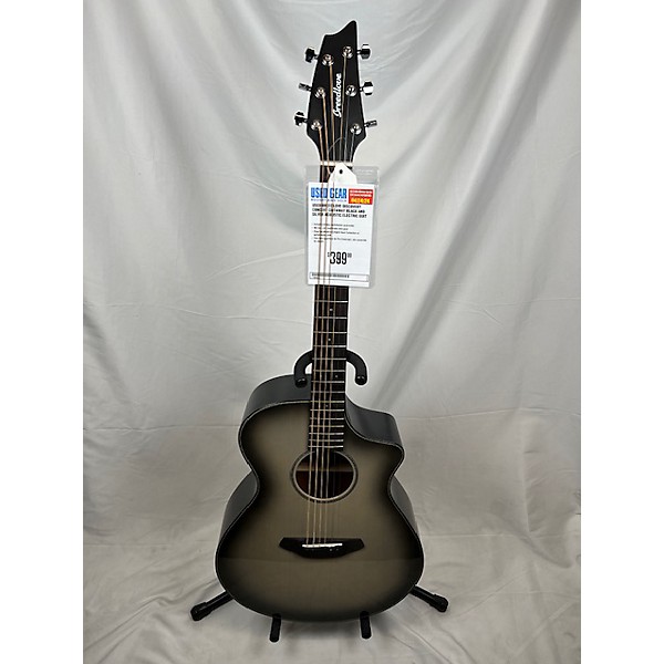 Used Breedlove Used Breedlove Discovery Concert Cutaway Black And Silver Acoustic Electric Guitar