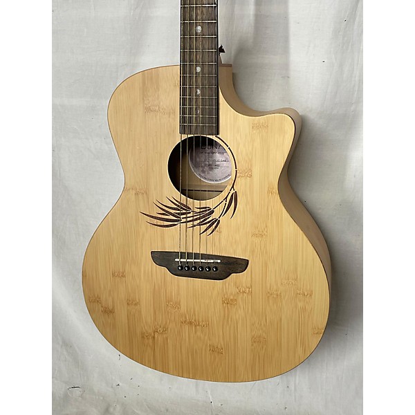 Used Luna Wl Bamboo Gae Acoustic Electric Guitar