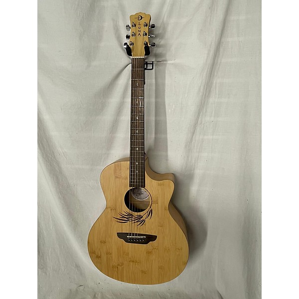 Used Luna Wl Bamboo Gae Acoustic Electric Guitar