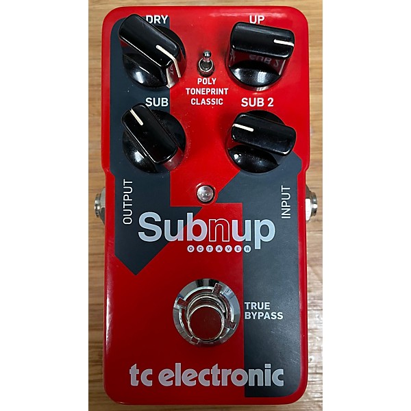 Used TC Electronic Sub N Up Octaver Effect Pedal