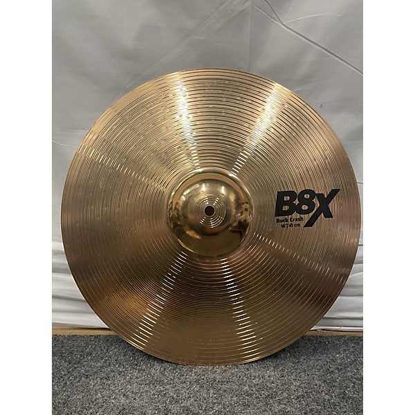 Used SABIAN 16in B8X ROCK CRASH Cymbal